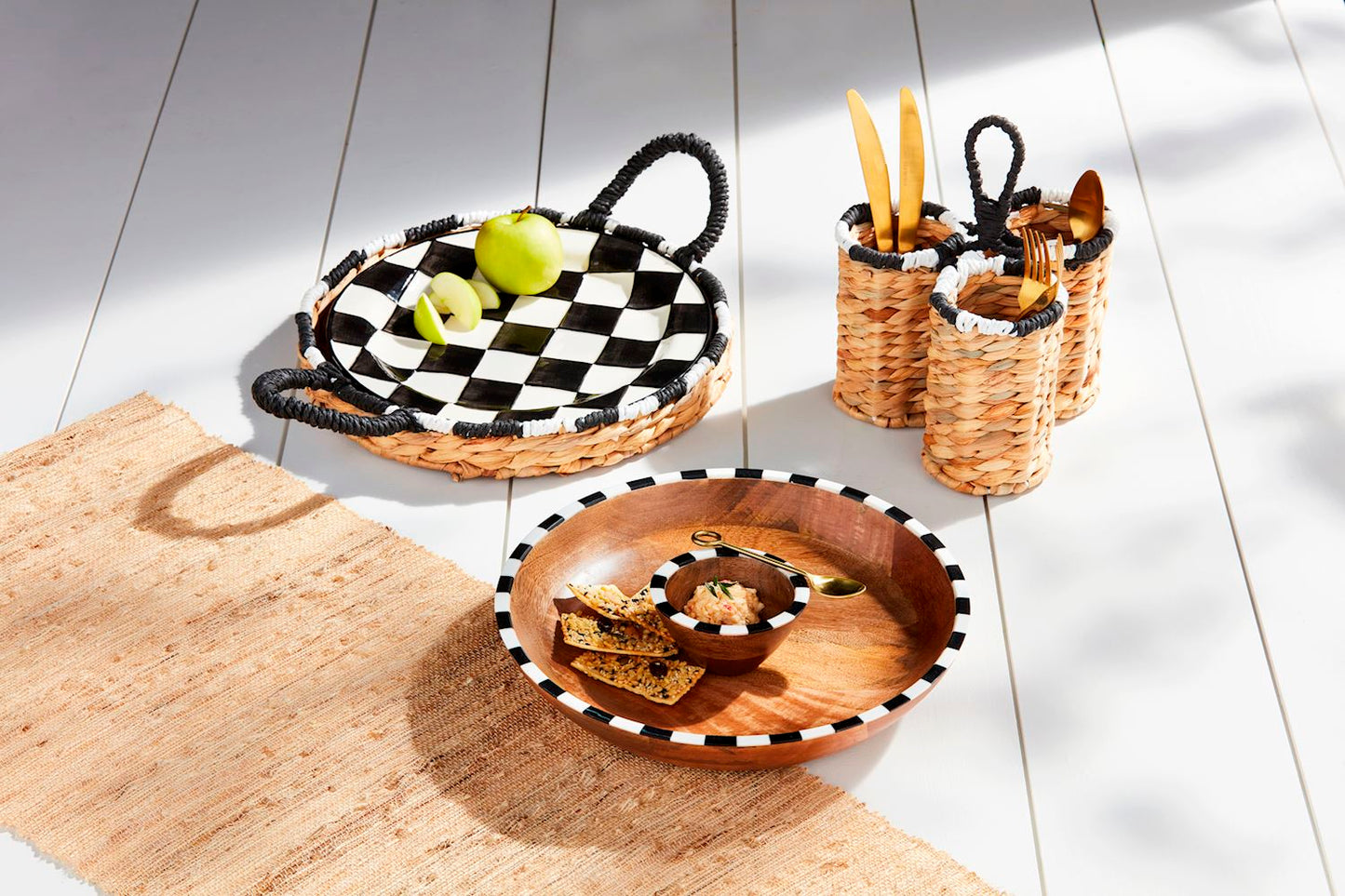 Bistro Woven Platter Set