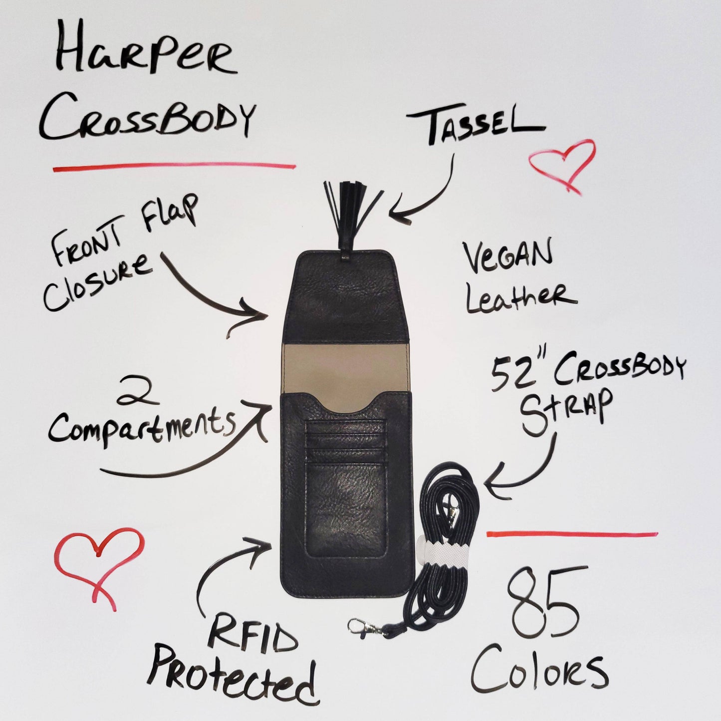 Harper Crossbody: Camel