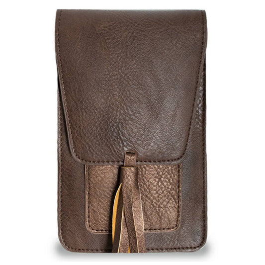 Harper Crossbody: BROWN