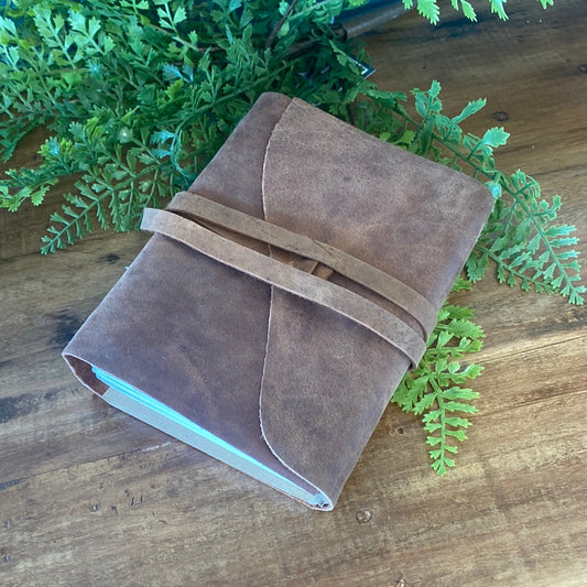 7"x5" Hand tied Soft Leather Journal
