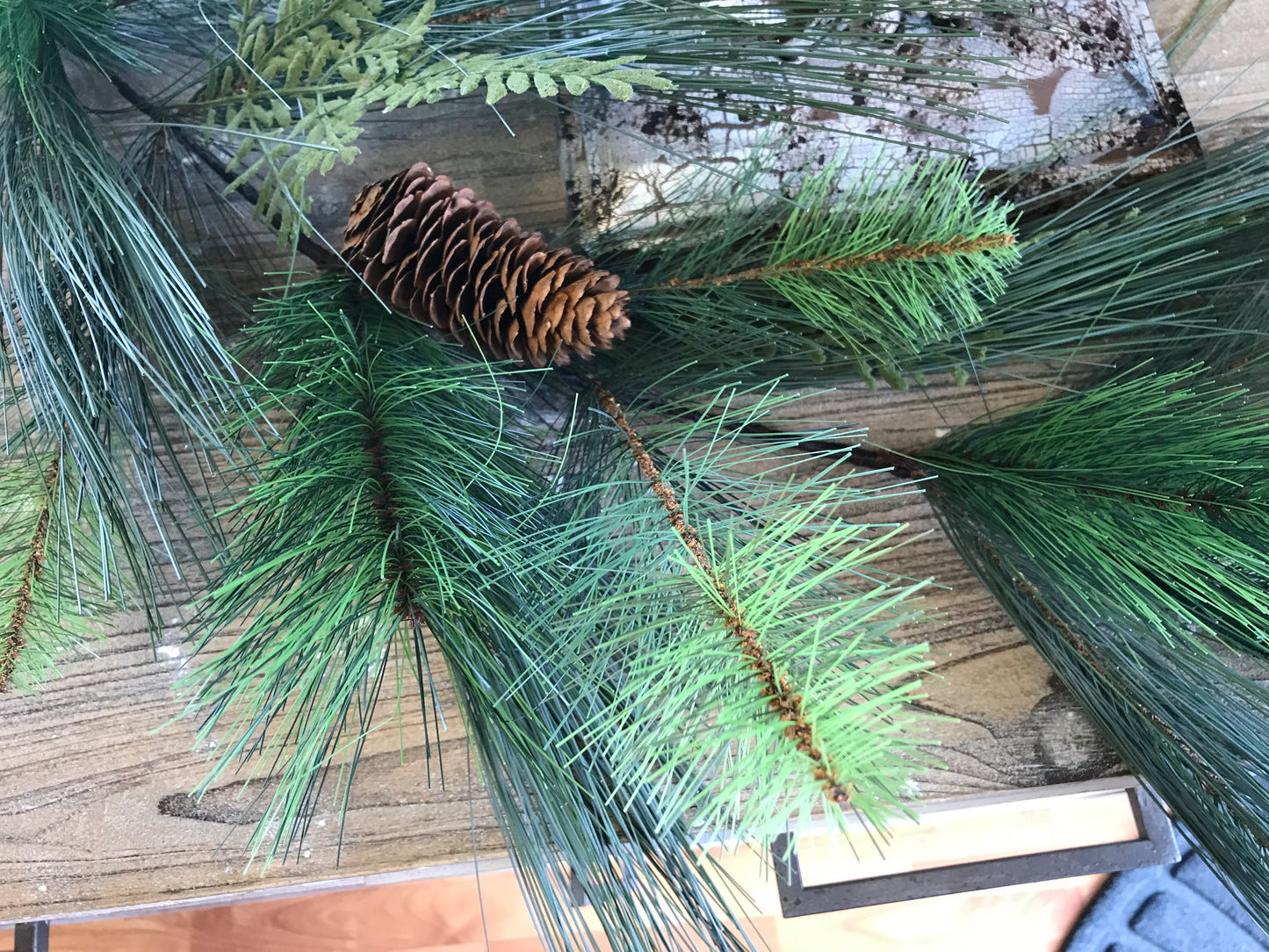 Mixed Pine Garland 6'L PVC