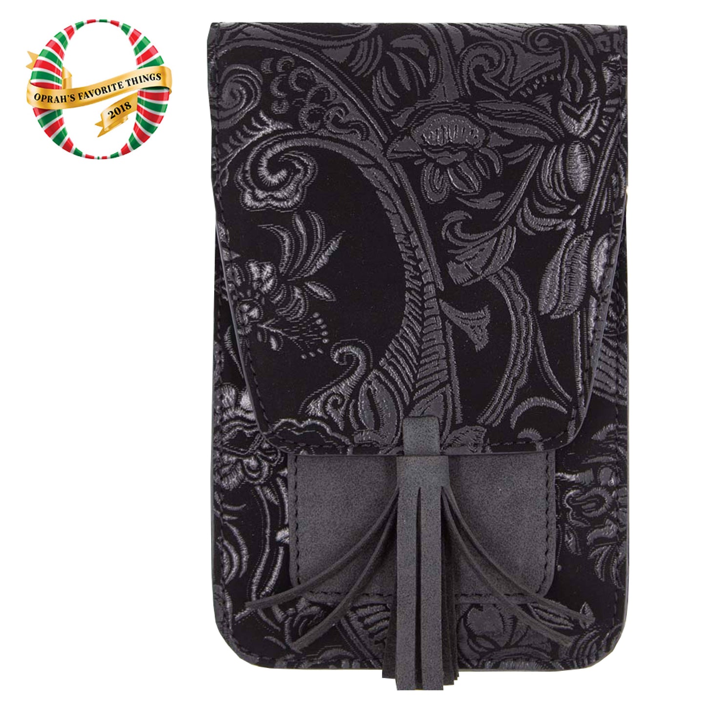 Harper Crossbody: Black Paisly