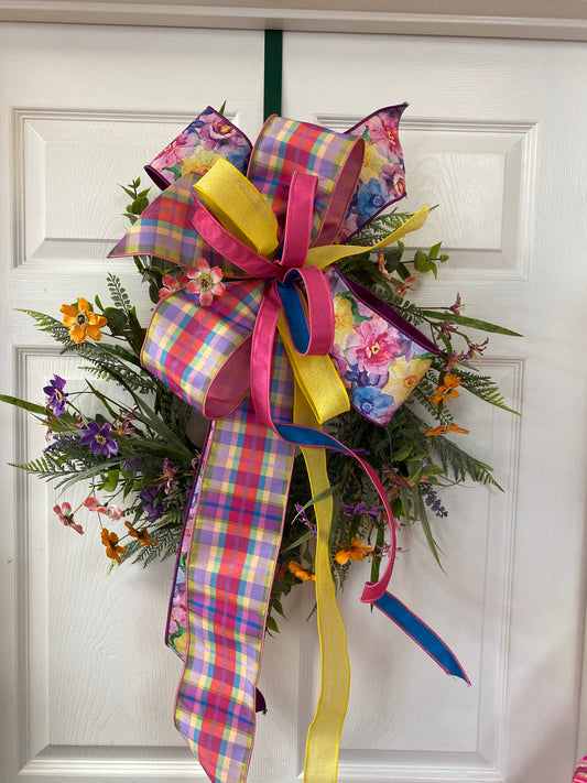 Wildflower Wreath With Bow