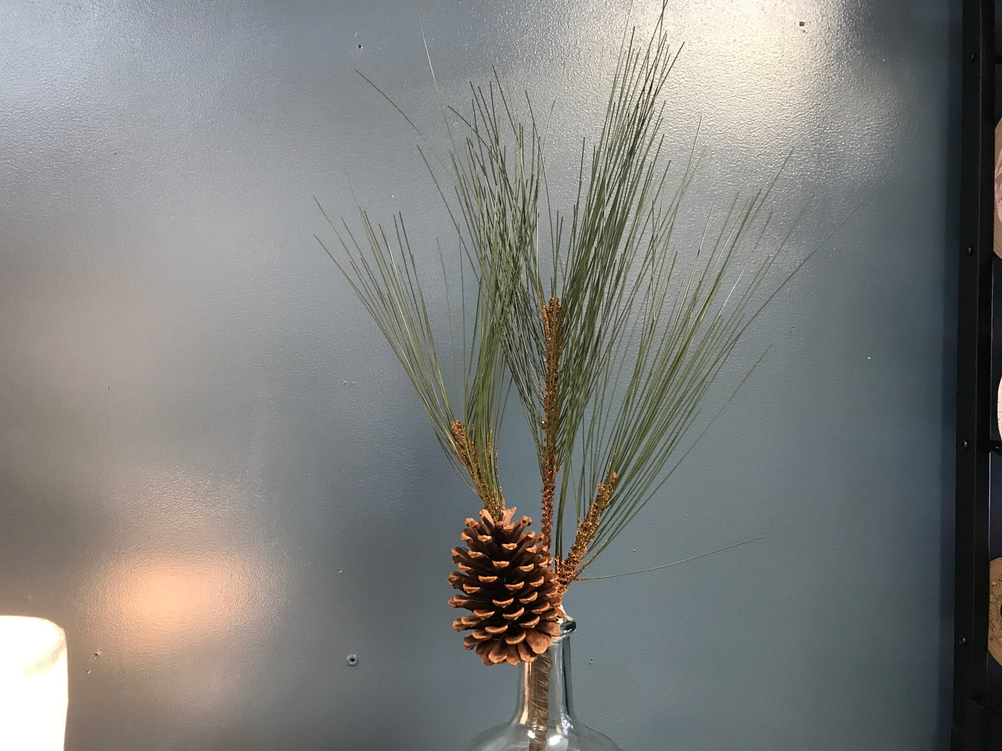 Southeastern Long Needle Pinecone Spray 29.5” Green