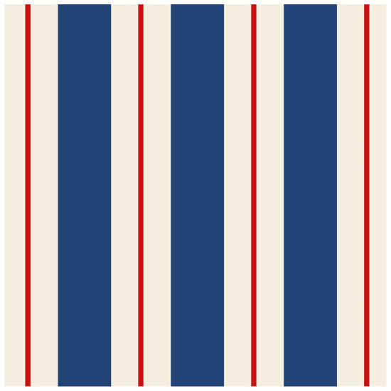 Navy & Red Awning Stripe Cocktail Napkins Pack of 20