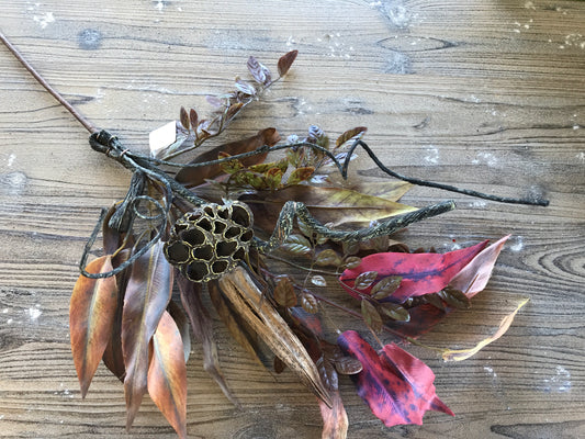 Mixed Fall Foliage Spray 31.5”H Polyester