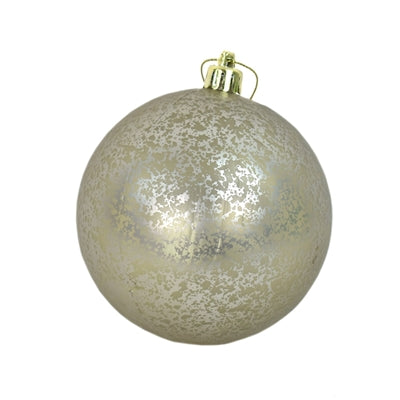 4" Matte Mercury Ball Ornament Platinum