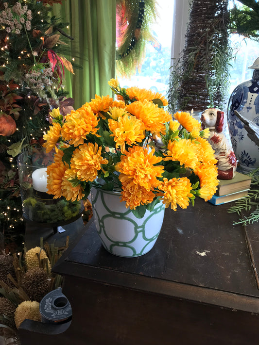 14.5” Gold Mum Bush