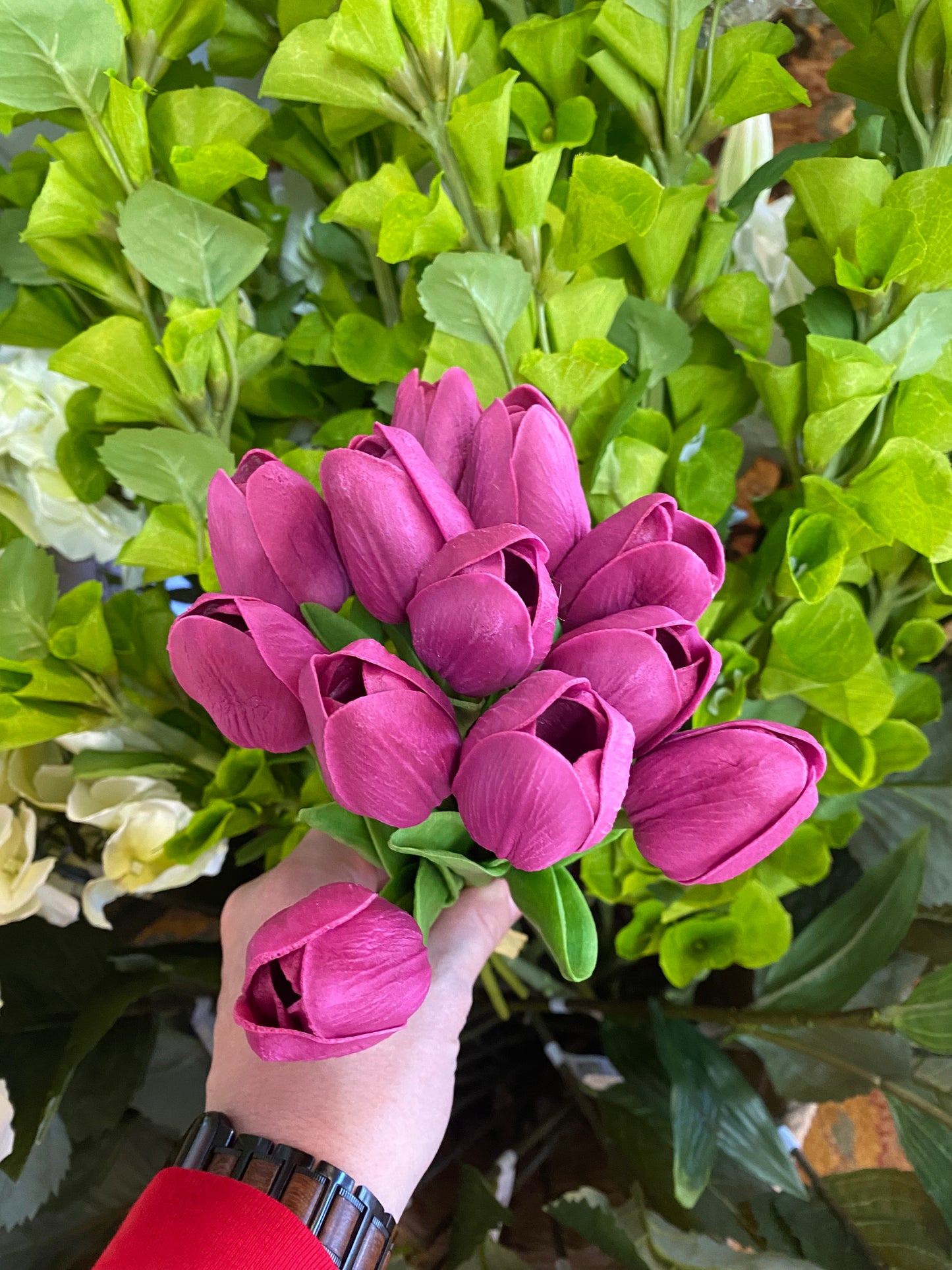 13” Real Touch Tulip Bundles (12 Stems)