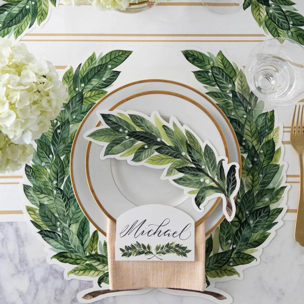 Die-cut Laurel Wreath Placemat - 12 Sheets