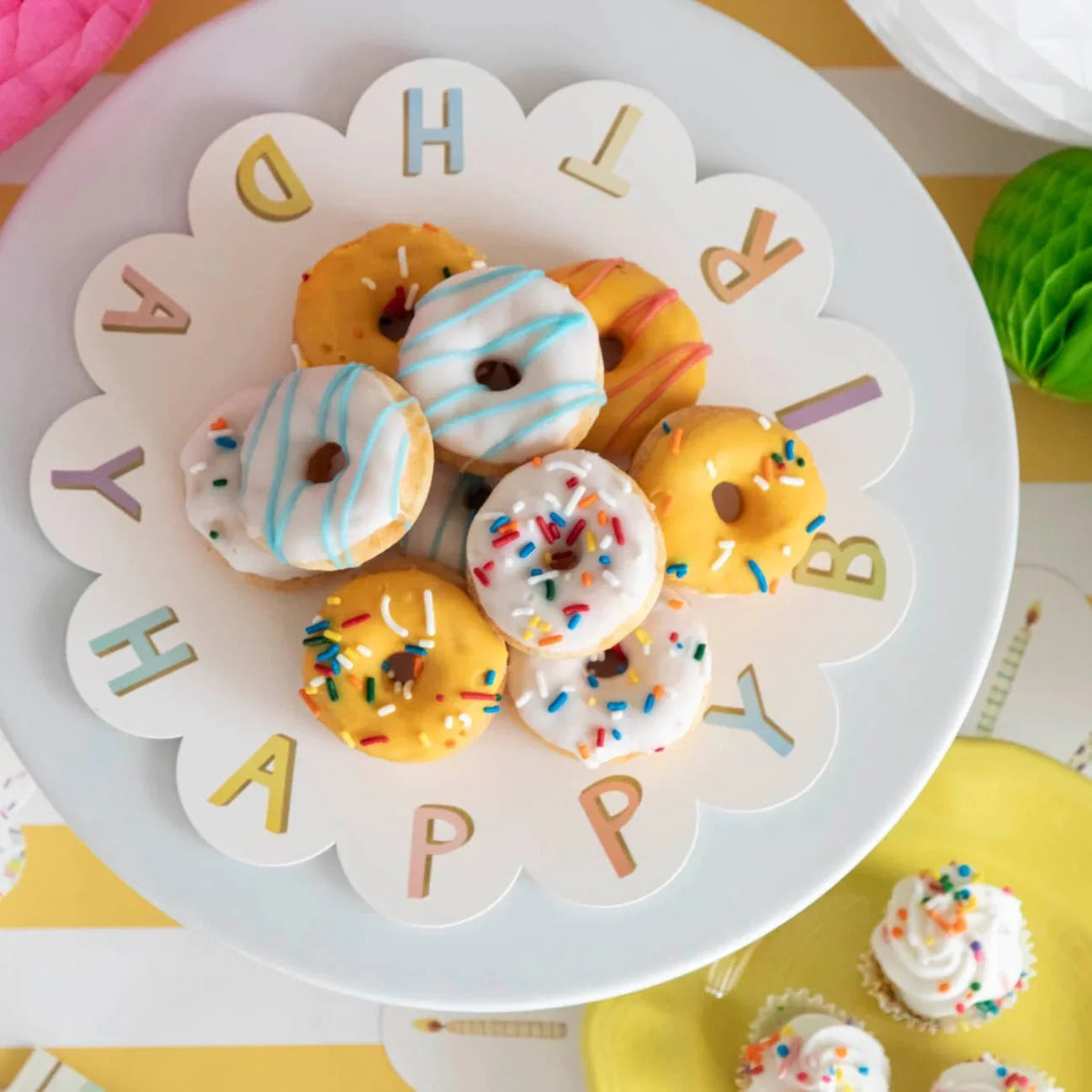 Happy Birthday Serving Papers Pack of 12