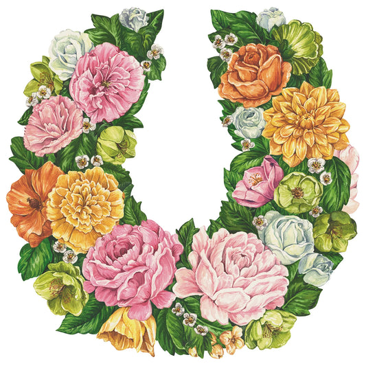 Die-Cut Derby Wreath Placemat