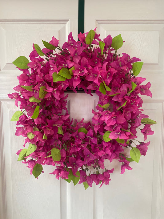 Bougainvillea Wreath 22” (Wreath Only)