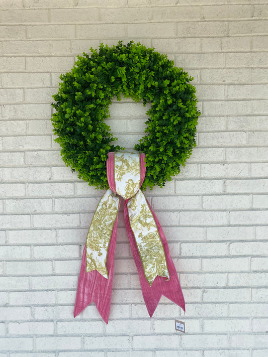 Eucalyptus Wreath With UV Protection 24" Green (Wreath Only)