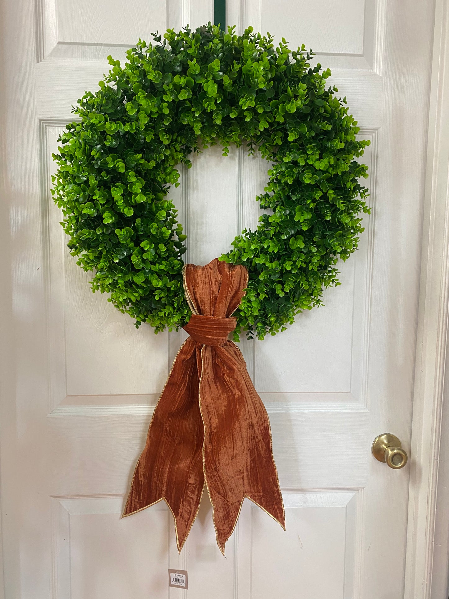 6"x 70" Persimmon Banner/Wreath Sash with Gold Back