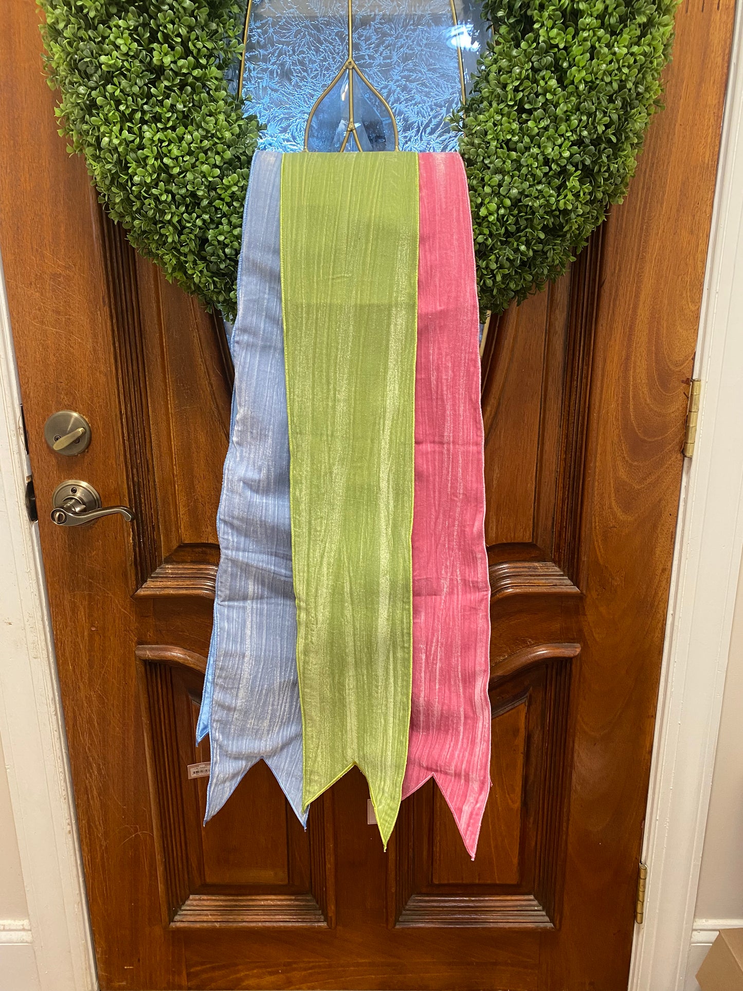 Spring Velvet Wreath Sash/Banners 6"x 70"