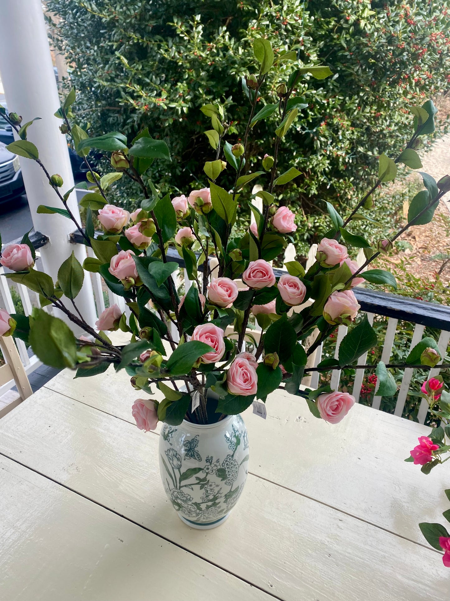 30" Pink Camellia Stem