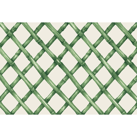 Green Lattice Placemat - Pad of 24 Sheets