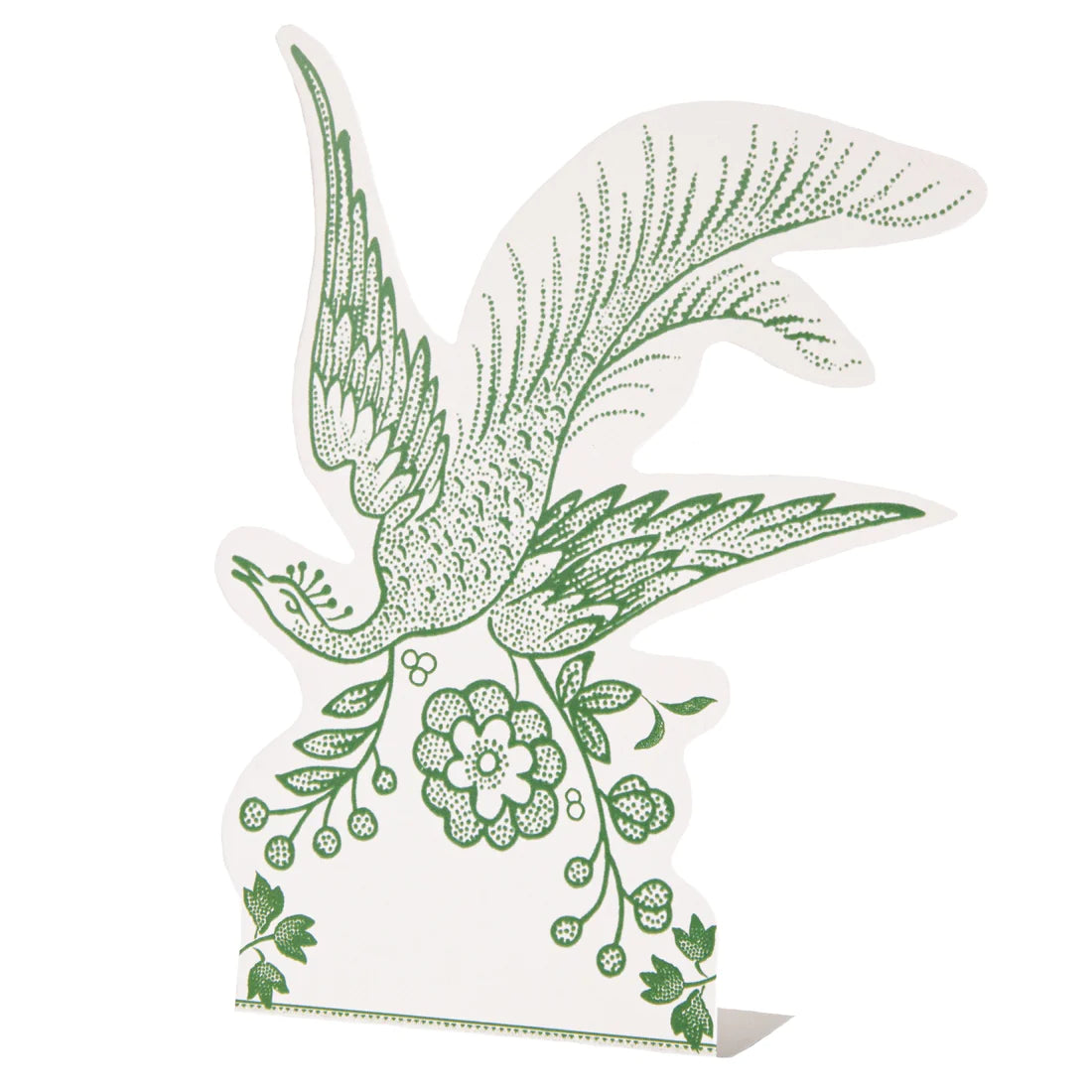 Green Asiatic Pheasants Place Card Pack of 12