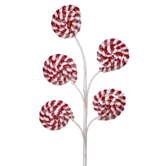 22" Cotton Peppermint Disk Spray