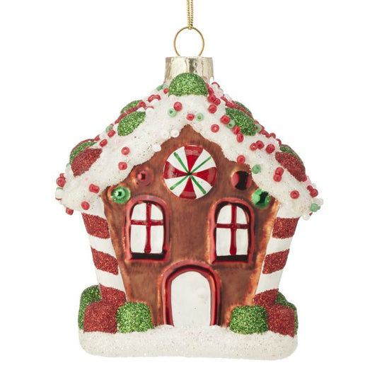 3.5" Holiday Sweets Gingerbread House Ornament