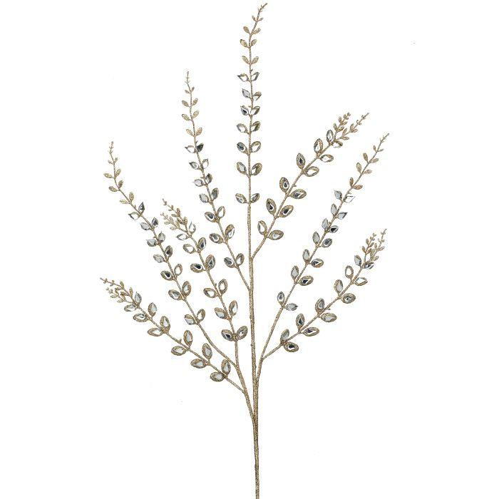 33" Jeweled Smilax Leaf Spray