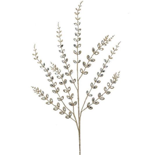 33" Jeweled Smilax Leaf Spray