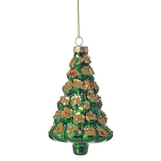 5" Glass Christmas Tree Ornament