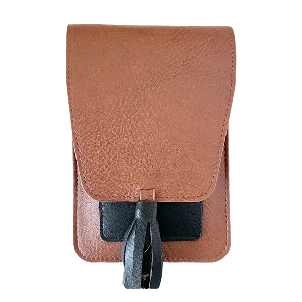 Harper Crossbody: Black Paisly
