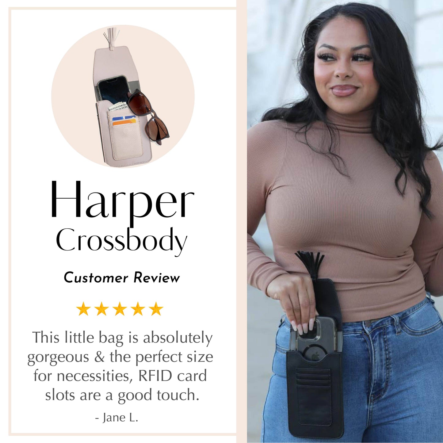 Harper Crossbody: Camel