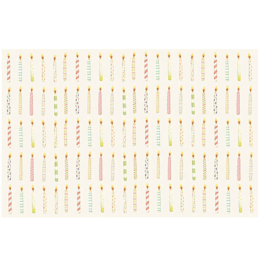 Birthday Candles Placemat - Pad of 24 Sheets