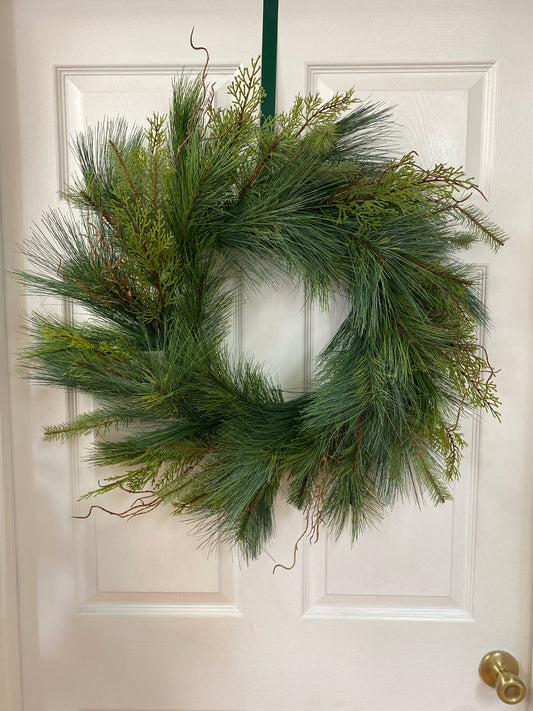 24" Mixed Noble Fir Wreath