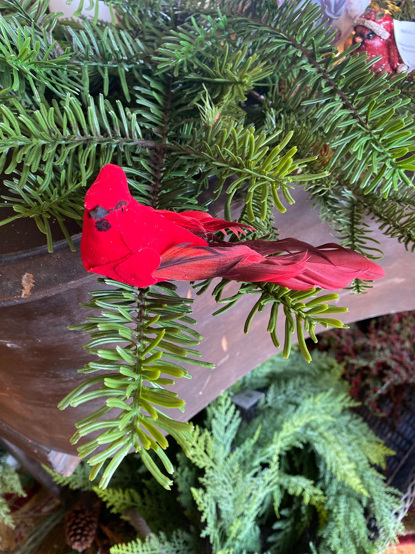 Cardinal Clip On Ornament