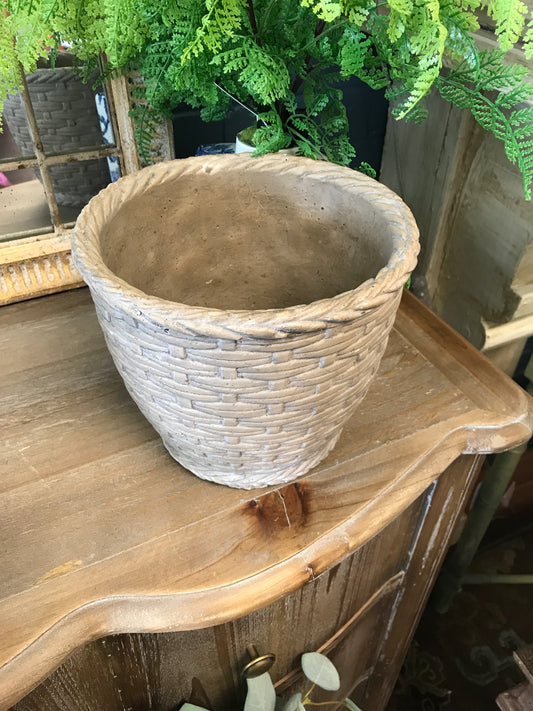 Cement Patio Pots