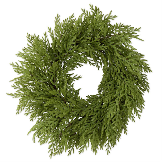 32" Real Touch Norfolk Pine Wreath