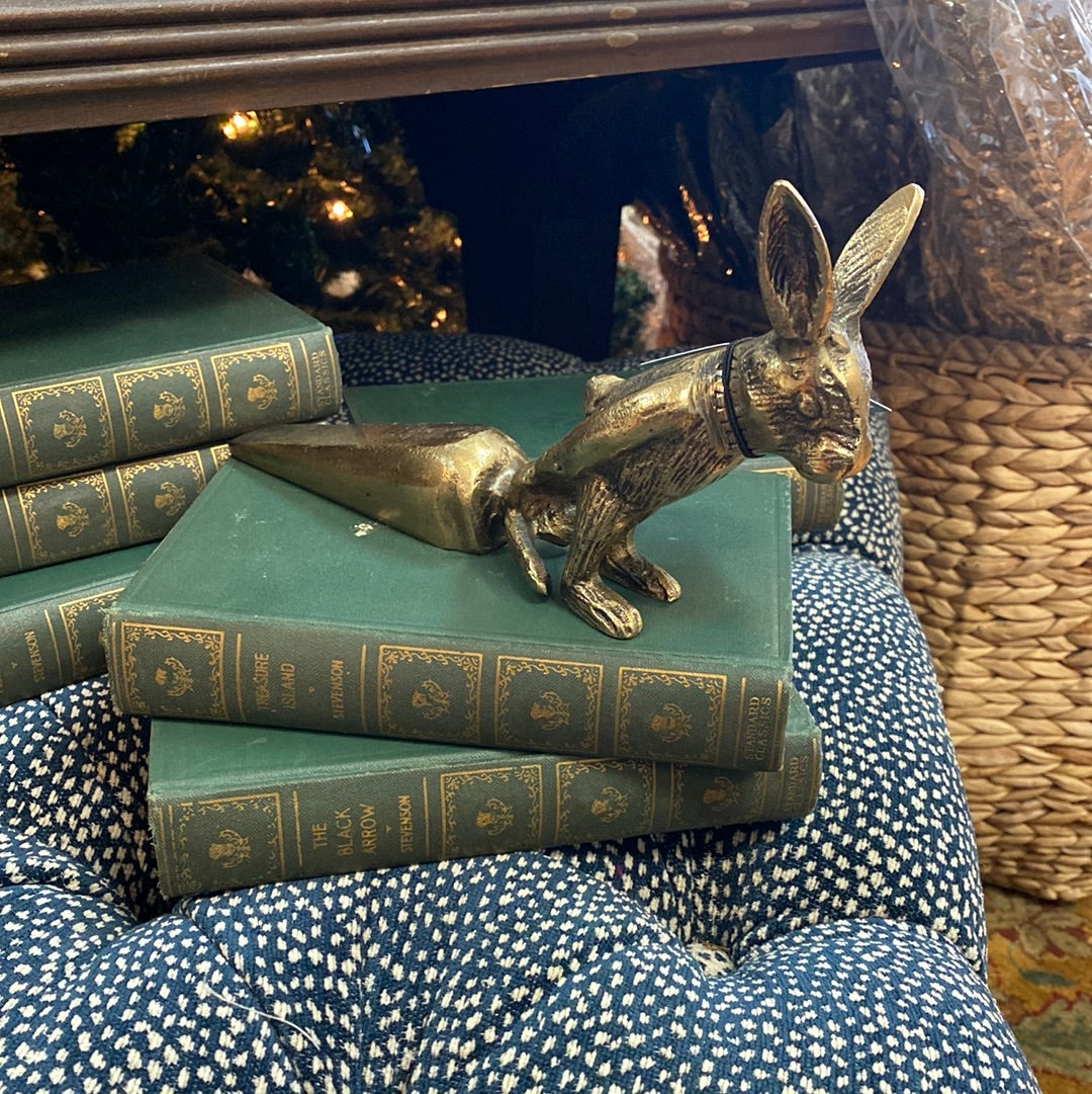 Gold Rabbit Door Stopper