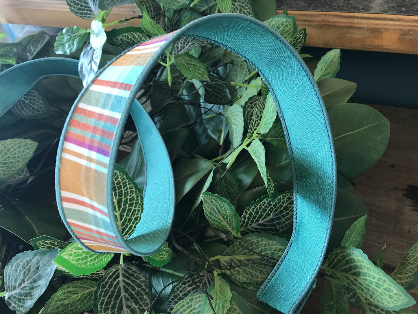 1.5"x10yds Dupion Fused Plaid