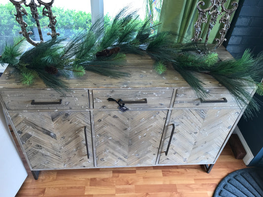 Mixed Pine Garland 6'L PVC