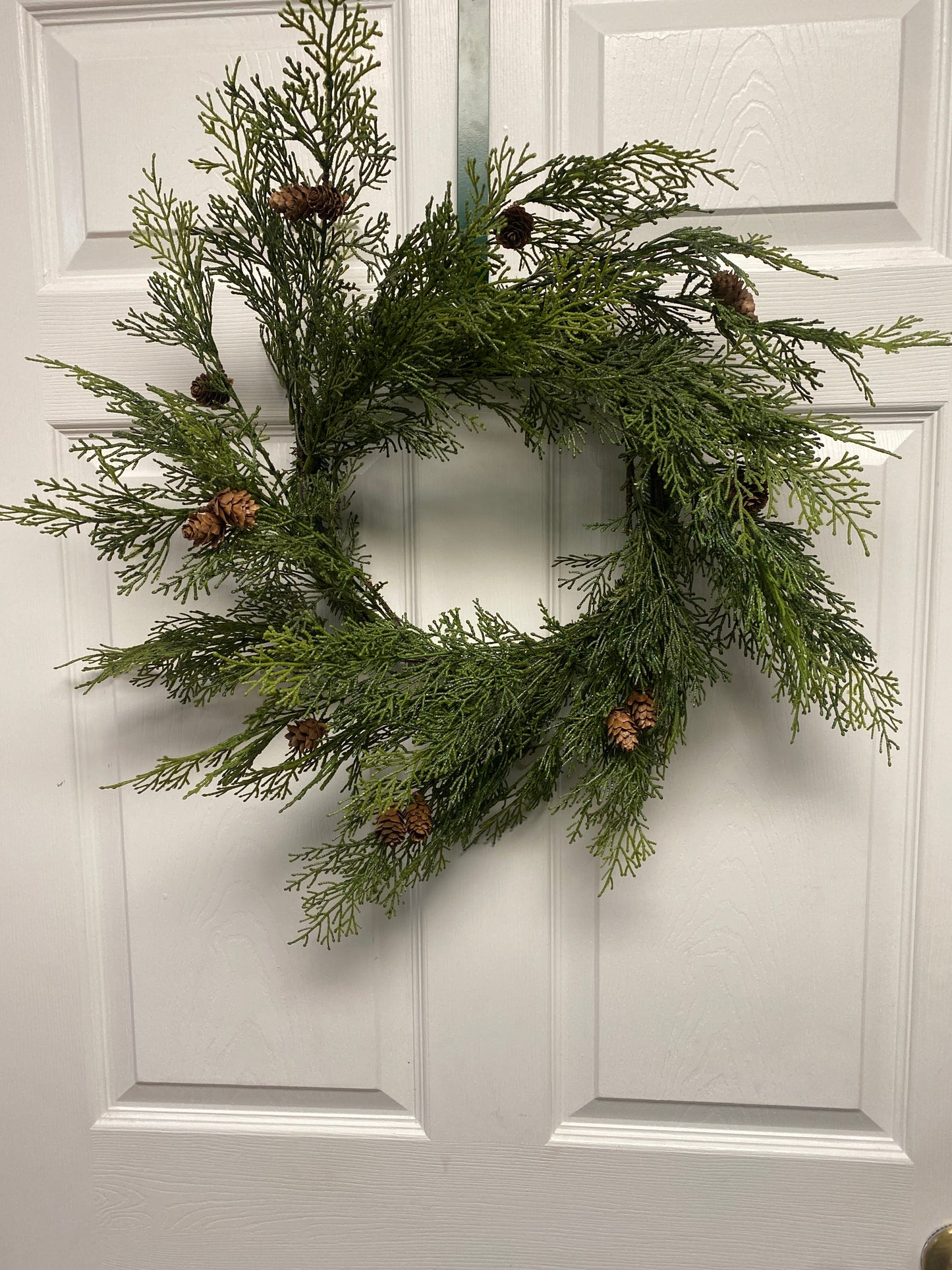 22" Real Touch Cedar Wreath