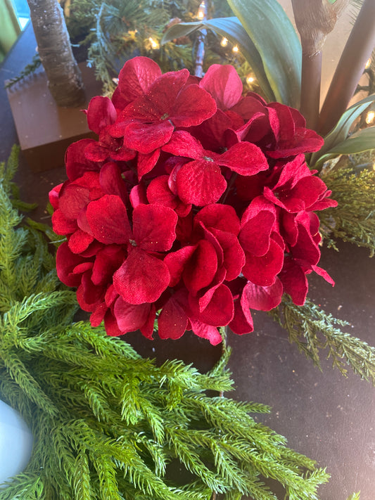 28" Glitter Hydrangea Stem