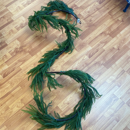 Real Touch Norfolk Pine Garland 108”