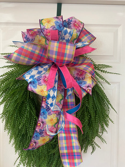 Watercolor Floral Bow (Bow Only)