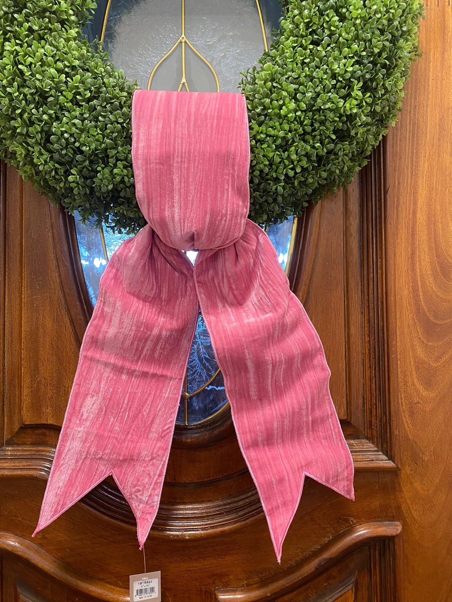 Spring Velvet Wreath Sash/Banners 6"x 70"