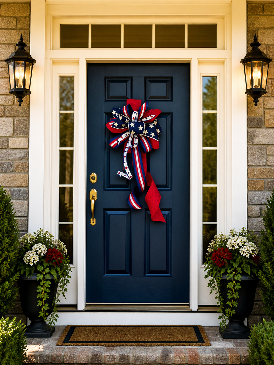 Stars and Stripes Statement Bow