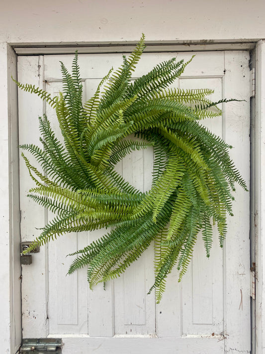 36" Fern Wreath on a Vine Base