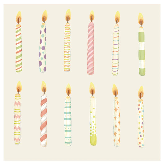Birthday Candles Cocktail Napkin pack of 20