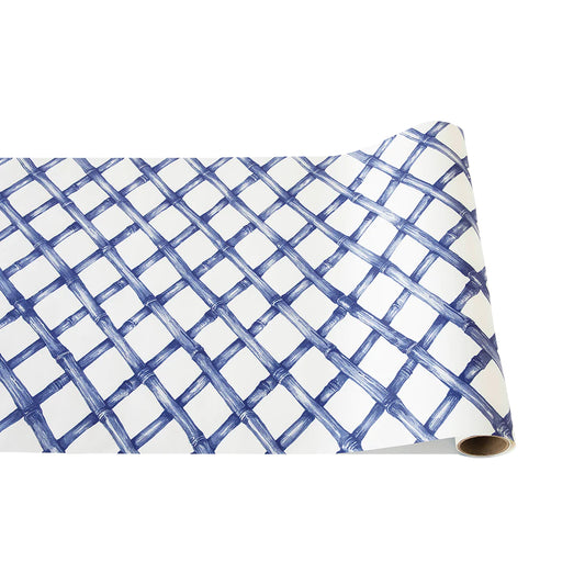 Blue Lattice Runner 20"x25'