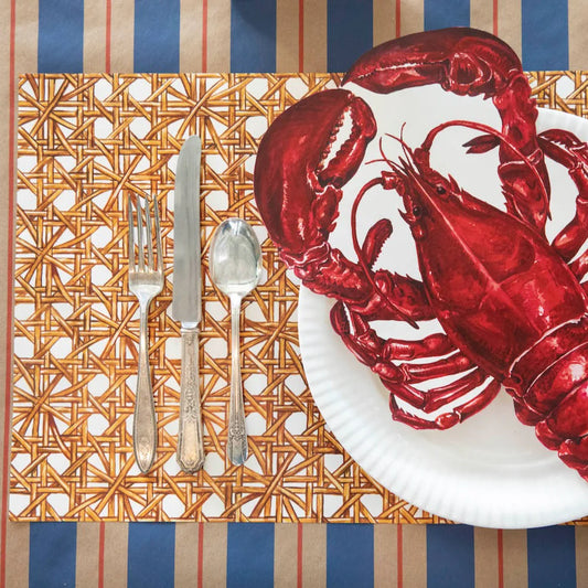 Rattan Weave Placemat - Pad of 24 Sheets